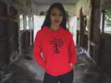 Tree Logo Hoodie Red (Black Logo)
